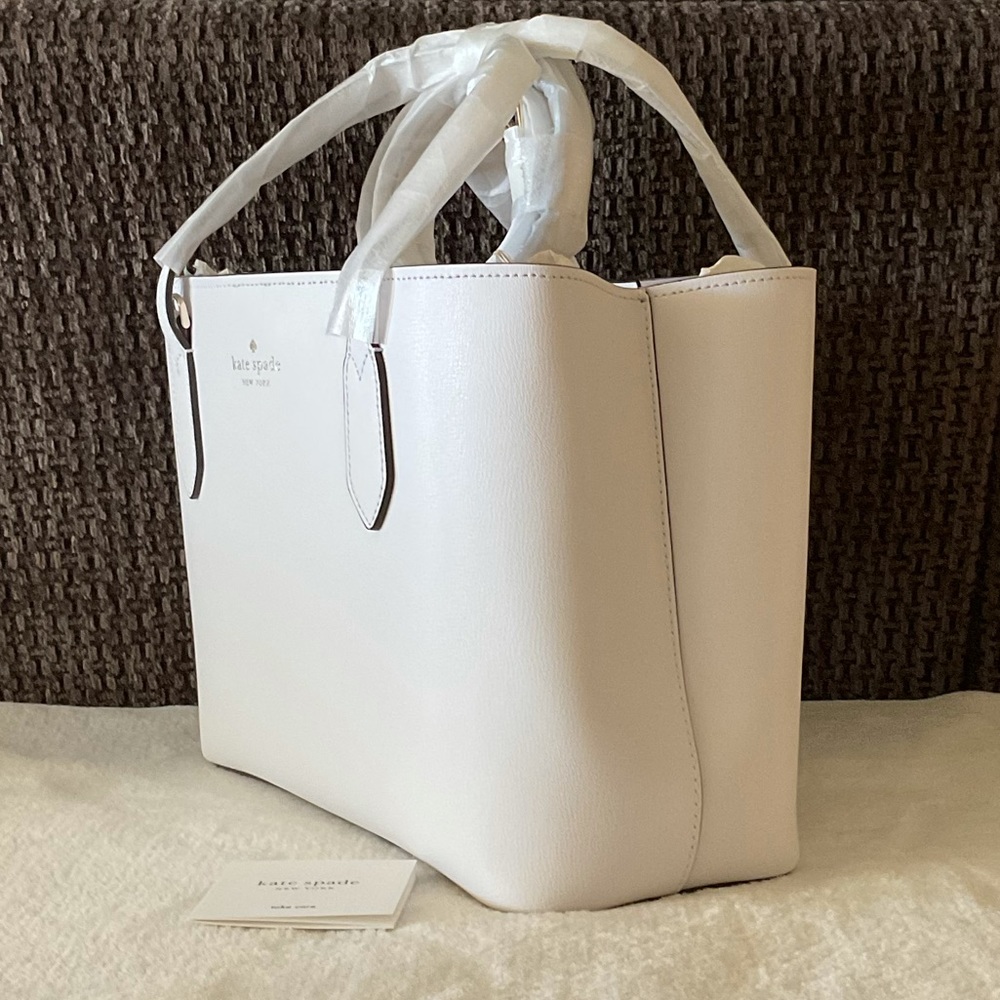 SOLD! NWT Kate Spade Harper White Satchel - Picture 8 of 17
